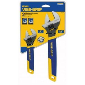 Irwin Industrial Tool 2078700 Adjustable Wrench Set 2 Count