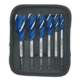 Irwin Speedbor Multi Size in. Dia. Carbon Steel Wood Boring Bit Quick-Change Hex Shank 6 pc.