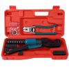 Hydraulic Hand Crimper Tool,Hydraulic Wire Terminal Crimper Swager Battery Cable Lug Crimping Swaging Tool with 9 Pairs Dies