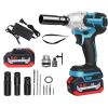 3-In-1 Cordless Electric Impact Wrench Drill Screwdriver with Brushless Motor Max 3450RPM Variable Speed