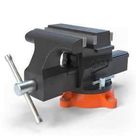 VEVOR 6.5" Bench Vise w/ 360Â°Swivel Locking Base & Two-way Jaw Ductile Iron