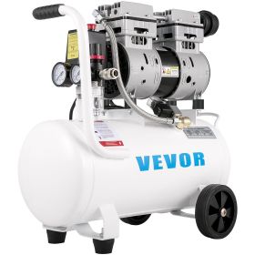 VEVOR Air Compressor 6.6 Gallon, Portable Air Compressor 1 HP, Oil Free Air Compressor Steel Tank 750W, Pancake Air Compressor 115 PSI