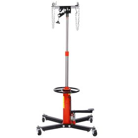 1660lbs Transmission Jacks , Hydraulic Transmission Jack 2 Stage Hydraulic w/ 360u00b0 for car lift 0.75 Ton