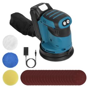 Cordless Electric Orbital Sander with Dust Collector 20V Rechargeable Battery 4.92IN Random Orbit 3 Speeds Up to 11000OPM For Car Detailing Sanding Po