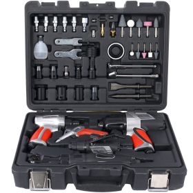 44-Piece Professional Air Tool Accessory Kit) - Impact Wrench, Air Ratchet, Die Grinder, Blow Gun, Air Hammer, Dual Air Chuck, Tire Gauge