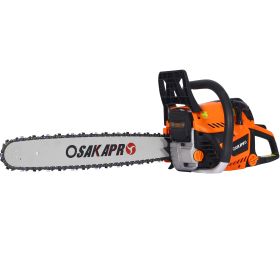 Chainsaw gas 20inch ,52cc Gasoline Chain Saw for Trees ,Wood Cutting 2-cycle EPA Compliant 2pcs/set