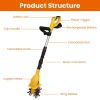 Cordless Electric Garden Tiller Cultivator With 20V Rechargeable Battery 3.93In Width 6.69In Depth 250RPM Max For Garden Yard Farm Lawn