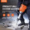 VEVOR Demolition Jack Hammer Concrete Breaker 2200W Electric Hammer 6 Chisel Bits