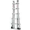 Aluminum Multi-Position Ladder with Wheels, 300 lbs Weight Rating, 22 FT