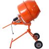 370W Portable Electric Concrete Mixer Cement Mixing Barrow Machine Mixing Mortar Handle with Wheel (4.6 cu/ft.)