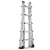 Aluminum Multi-Position Ladder with Wheels, 300 lbs Weight Rating, 22 FT