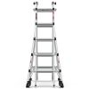 Aluminum Multi-Position Ladder with Wheels, 300 lbs Weight Rating, 22 FT