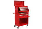 High Capacity Rolling Tool Chest with Wheels and Drawers, 8-Drawer Tool Storage Cabinet--RED