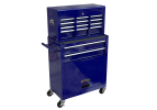 High Capacity Rolling Tool Chest with Wheels and Drawers, 8-Drawer Tool Storage Cabinet--BLUE