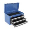 Rolling Garage Workshop Tool Organizer: Detachable 3 Drawer Tool Chest with Large Storage Cabinet and Adjustable Shelf