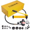 15ton Hydraulic Punch Kit w/ 10 Dies Yellow