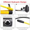 15ton Hydraulic Punch Kit w/ 10 Dies Yellow