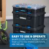 Stack System, Mobile Tool Box for Storage and Organization, Fits 7 Parts Modular Storage System And Suits Power Tools