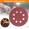 120Pack 5 Inch 8 Hole Round Sandpapers Random Orbital Sander Pads Sanding Discs 2000Grit