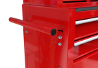 High Capacity Rolling Tool Chest with Wheels and Drawers, 8-Drawer Tool Storage Cabinet--RED