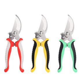 Pruner Garden Scissors Professional Sharp Bypass Pruning Shears Tree Trimmers Secateurs Hand Clippers For Garden Beak Scissors (Color: Yellow)