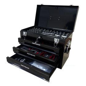 3 Drawers Tool Box with Tool Set (Color: as Pic)